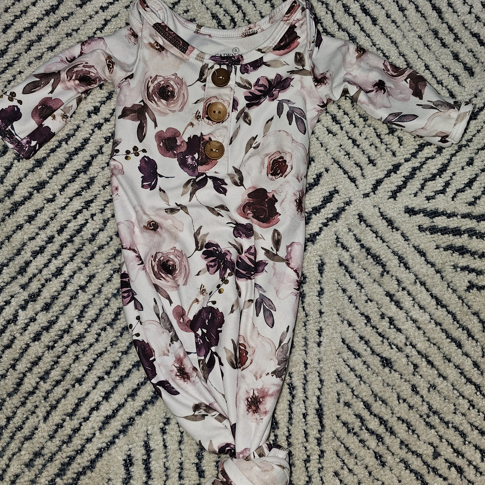 Caden Lane Floral Bodysuit with Buttons